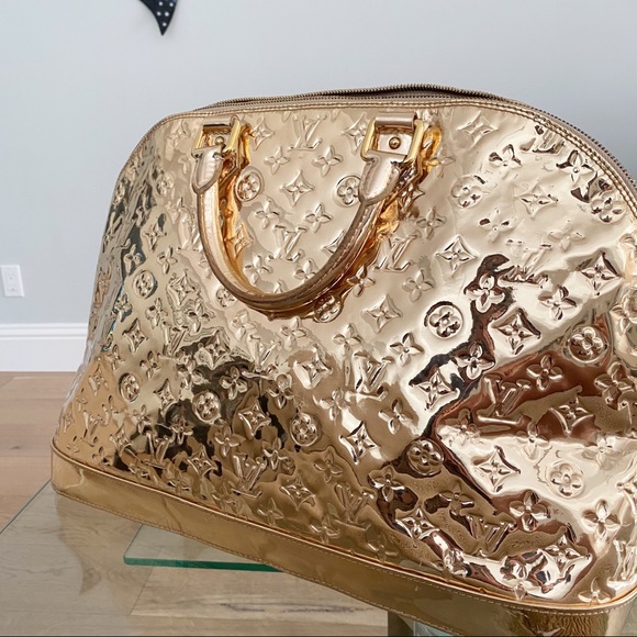 Paris Hilton Gold Alma GM Louis Vuitton Hand Bag - Picture 4 of 12